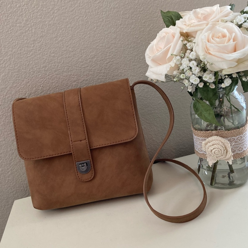 NWOT Joy Susan Brown Crossbody PurseHandbagSatchel